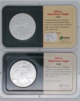 2000 & 2004 US American Silver Eagles