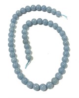 Natural 15.5" Strand Blue Angelite 8mm Beads