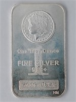 One Troy Oz Fine Silver Art Bar