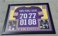 Framed Signed Purple People Eaters Jersey With COA
