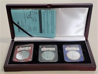2022 American Silver Eagle Set Signed In Display