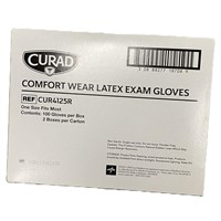 Curad 100 Count Comfort Wear Latex Exam Gloves