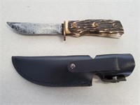 Imperial Stag Handle Fixed Blade Knife