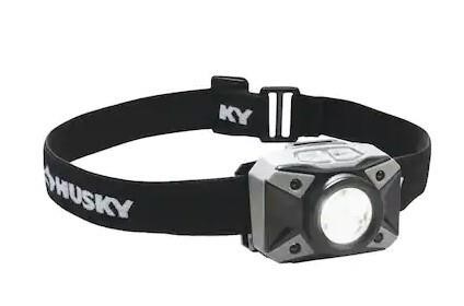 $15  Husky 500-Lumens Dual Beam LED Headlamp 5 mod