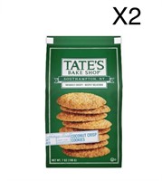 2 Pack Tate's Bake Shop Coconut Crisp Cookies