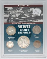 1941-P WWII US Silver Coin Set