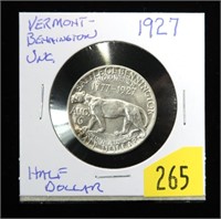 1927 Vermont-Bennington Sesquicentennial silver
