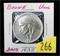 1935 Daniel Boone Bicentennial silver half