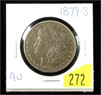 1879-S Morgan dollar, AU