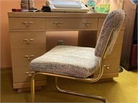 Mid Century Desk and Cantilever Chair