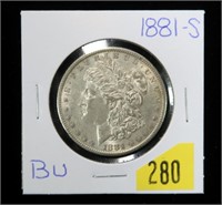 1881-S Morgan dollar, BU