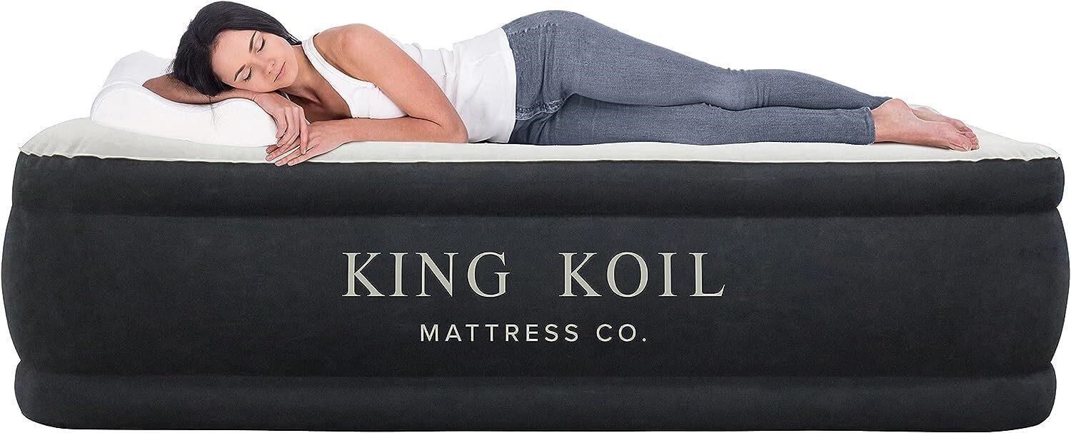 King Koil Luxury Queen Air Mattress with Built-in