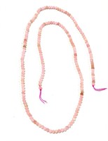 Natural 15.5" Round Faceted Pink Opal Beads
