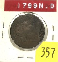 1799 U.S. Large cent, date added