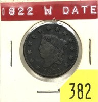 1822 U.S. Large cent
