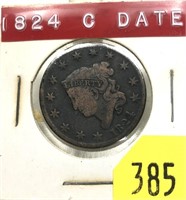 1824 U.S. Large cent