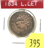 1834 U.S. Large cent