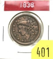 1838 U.S. Large cent