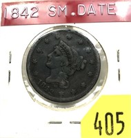 1842 U.S. Large cent