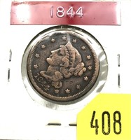 1844 U.S. Large cent