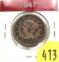 1847 U.S. Large cent