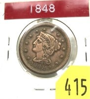 1848 U.S. Large cent