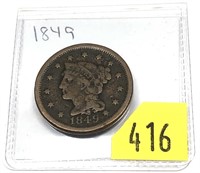 1849 U.S. Large cent