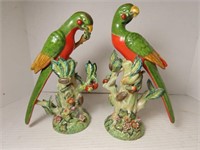Vintage Parrot Sculptures