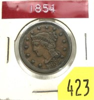 1854 U.S. Large cent