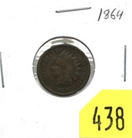 1864 Indian Head cent, bronze