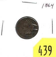 1864 Indian Head cent