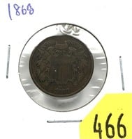1868 2-cent piece