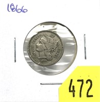 1866 3-cent nickel