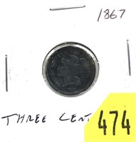 1867 3-cent nickel