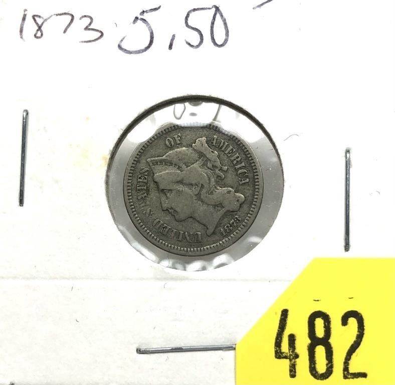 1873 3-cent nickel