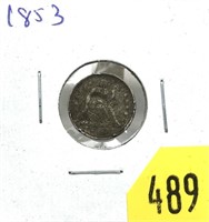 1853 half dime