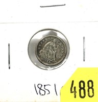 1851-O half dime