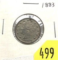 1883 Liberty Head nickel, no cents