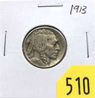 1913 Type II Buffalo nickel
