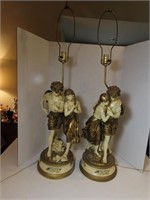 Pair Figural lamps