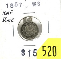 1857 half dime