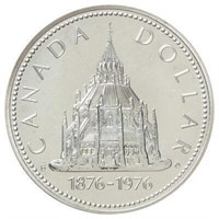 Canada 1876 - 1976 Silver Dollar Black Case