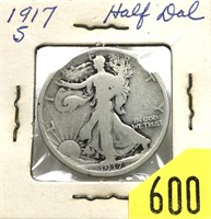 1917-S Walking Liberty half dollar