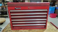 Large cornerstone toolbox with tools