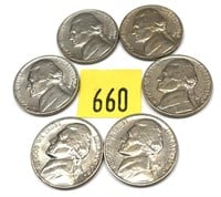 Lot, 1960-1963-D nickels, Unc., 36 pcs.