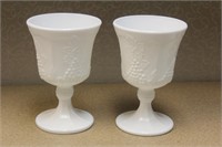 Pair of Milk Glass Cups