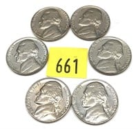 Lot, 1964-1967 nickels, Unc., 38 pcs.