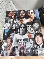 >Beatles foam, collage decor, 16" x 20", John