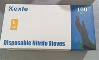 100ct Large Nitrile Powder Free Gloves