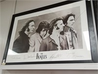 >The Beatles-signatures, 39" x 27"